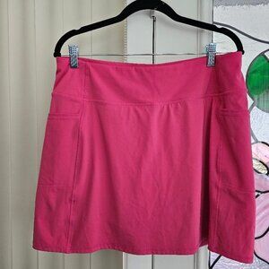 Skechers GoWalk Skort Size Large  GoFlex  Pockets Pink Pickleball